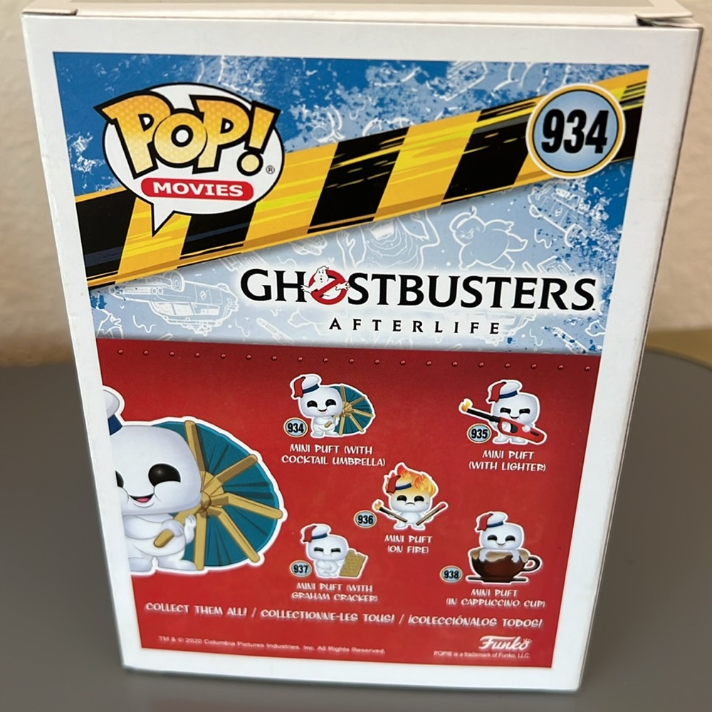 FUNKO POP Ghostbusters Mini Puft Vinyl Figure with Cocktail Umbrella 934 - Picture 4 of 6